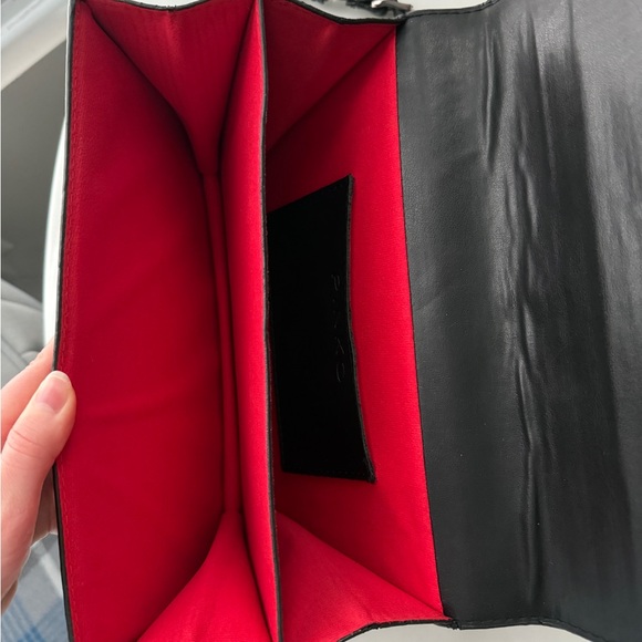 Pinko Black and Red Graphic Crossbody Bag - Picture 3 of 3